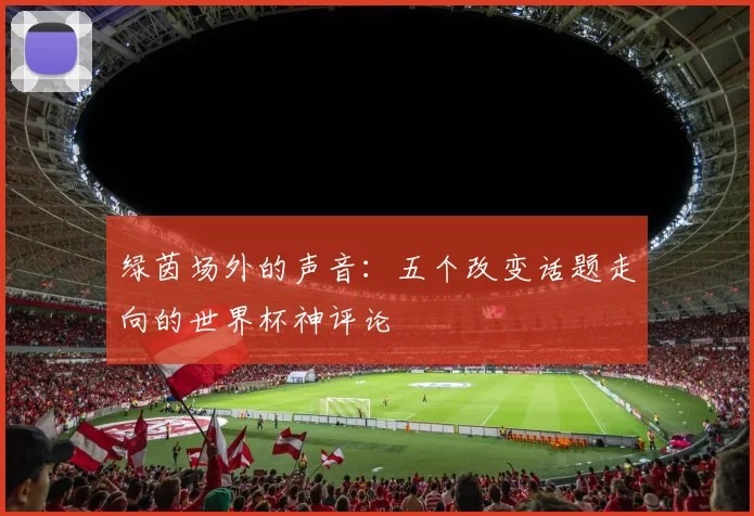 绿茵场外的声音：五个改变话题走向的世界杯神评论