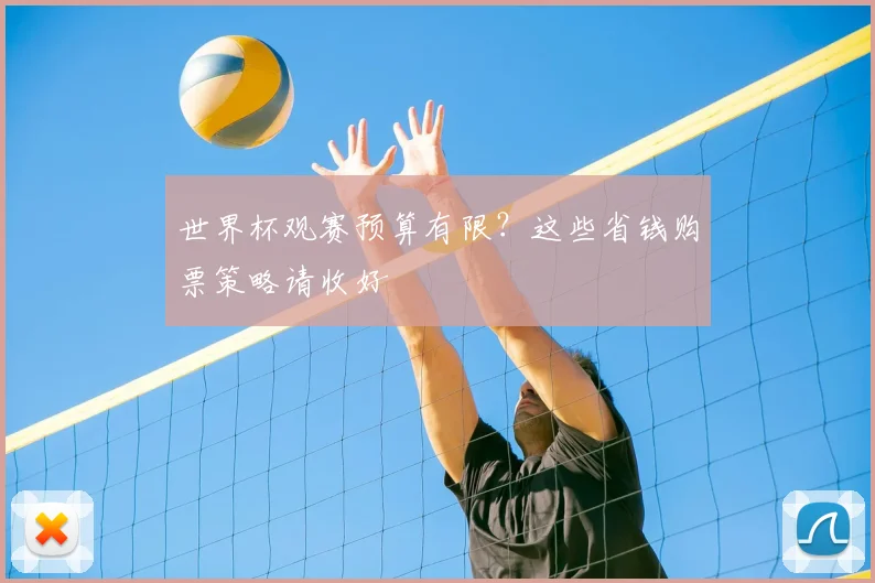 世界杯观赛预算有限?这些省钱购票策略请收好
